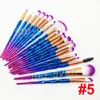 Diamond Makeup Brushes 20st Pulver Brush Kit Face and Eye Brush Puff Batch Colorful Borst Foundation Borstes Beauty Cosmetics av ​​DHL