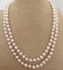 35 natürlicher 7-8 M aus der Südsee NATURAL weißer Perle Silber silbernen Halskette 925 Goldbrosche