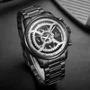 NaviForce męskie zegarki sportowe Mężczyźni Top marka luksusowy pełny stal kwarcowy automatyczny data