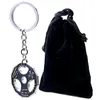 Fashion fitness campaign series men's alloy barbell weight plate key chain