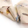 Ny 10-färg Silk Broderad Silk Scarf Snygg Vild Dekorativ Baotou Ribbon Scarf Lämplig för alla årstider Japansk och Koreansk stil