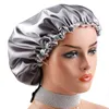 2019 New Arrival Double Side Satin Cap To Care Hair Pink / Grey Slet Night Sleep Cap dla kobiet Girls Lady