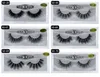 20 estilos 3D Faux Faux Cabelo Falso Eyelashes Espesso Natural Olho Falso Ilhas Maquiagem Cruzamento Tira Completa Strip Wispy Cílios