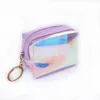 Portamonete e portafoglio olografici carini per ragazze Jelly Shells Card HandBag Borsa per trucco piccola