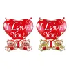 Valentine's Day I Love You Heart Balloon Heart-shaped Foil Balloons Wedding Decor Cartoon Balloons Party Decoration Balloon BH2951 TQQ