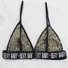 2020 Women Sexy Leopard Print Lingerie Babydoll Underwear Nightwear Letter Print Lace Bra Panties G-String Sleepwear Bra Set232v