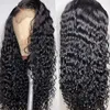 Transparent Curly lace frontal Wigs 130 density Wet Wavy 360 Front Brazilian remy Wig Remi Hair Pre Plucked diva1