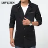 Men Casaco Inverno Homem Casual Mens Jackets And Coats Fashion Solid Cotton Overcoat New Trench Coat Veste Homme Jacket 9