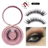 Magnetische vloeistof eyeliner vijf magnetische valse wimpers tweezer set magneet valse wimpers set lijm gratis make-up tools