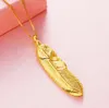 2019 deluxe feather Pendant and Necklaces Romantic Jewelry Gold Color for Womens Girls Wedding Gift Girlfriend Wife Gifts