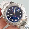 VRF Factory 2836 Automatyczny ruch Sapphire Glass ze szkła na rękę 37 mm Blue Dial Ceramic Bezel 904L Watch Watch257c