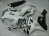 Injektionsgjutna 100% fitment Fairings för Honda CBR600RR 03 04 Klassisk svart Fairing Kit CBR600RR 2003 2004 JK16