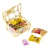 Caixa de doces de baú de tesouro Favor de casamento Mini Caixas de presente Comida Caixa de jóias transparentes de plástico de alimentos