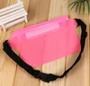 Summer Beach Women Men PVC Transparent Solid Protective Phone Bag Mix Color Sticker Waist Bag