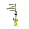 Hengjia Fiske Lure Spoon Spinner Bait 1pc Feather Saltwater Tillbehör Konstgjorda Pesca Fiskehandtag 8,1cm 10,5g