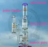 usine de verre Triple narguilé Dome Birdcage Douche Percolateur Eau Double Matrix Pomme de douche Percolateur Klein Recycler bong rose