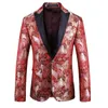 Moda Slim Fit Blazer Mężczyźni 2020 NOWOŚĆ Przyjazdu męskie smok haft kwiatowy kwiatowe blezery kwiatowe blezery eleganckie ślub 294S