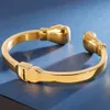 Guantoni da boxe Stile Braccialetti da uomo Braccialetti per uomo Oro Acciaio inossidabile Uomo aperto Gioielli maschili PolsinoBangle Bangle2558093