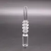 Pontas de canudo de quartzo para narguilé com clipe para mini kits coletores de néctar 10mm 14mm 18mm Banger Nail Glass Water Bongs Pipes Dab Oil Rigs