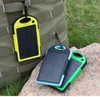 Hot Solar Power Bank 5000mAh 2 port USB Solar Power Bank Charger Zewnętrzna bateria zapasowa z detalicznym pudełkiem