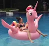 275 cm Gigante Gonfiabile unicorno Pegasus materasso galleggiante tavole da piscina galleggianti per nuotare per adulti Prendere il sole Mat Air Swimming Ring Circle Beach Giocattolo acquatico