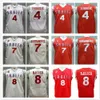 ميلوس تيودوسيك # 4 كرة السلة الفانيلة Bogdan Bogdanovic # 7 Nemanja Bjelica # 8 Team Serbia Srbija Serbio Retro Mens Stitched مخصص أي اسم