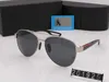 Hot New Pd Luxury Men Brand 201925 Designer Polariserade Solglasögon Mens Oversized Square Luxury Solglasögon Gradient Pilot 100% UV med låda