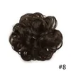 DORIS 1Pcs Disordinato Chignon Scrunchies Estensione Ricci Ondulati Elastici Chignon Sintetici per le donne