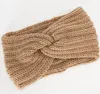 Winter Oor Warmer Gebreide Knoop Hoofdband Headwrap voor Lady Dames Haak Brede Stretch Haarband Turbans Haaraccessoires