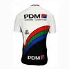 PDM 팀 블랙 레트로 클래식 사이클링 유니폼 세트 레이싱 자전거 여름 쇼어