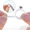 Useful Invisible Spiral Ring Size Adjuster Shell hard Guard Tightener Reducer Resizing Tools Jewelry Parts 418