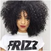 New red color Afro Short Curly Wigs for Black Women American Natura brazilian Full black/blonde Wig with bangs Synthetic heat resisatant