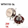 WTH118 2W 1K einzige Umdrehung Kohlenstoff-Film-Potentiometer