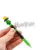 Premium Glass Dabbler 5.0インチワックスダブツールカラフルな厚いパイレックスDabber Tools Quartz Banger Nails新しい到着卸売