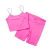 Tuta sportiva da donna Crop Top Pantaloni Outfit Tuta da allenamento per yoga