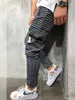 Mens Jogger Pants New Fashion Style Casual Sports Striped Trousers with 3 Colors Asian Size M-3XL