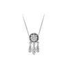 Cadeau de Noël Rose Gold Colliers Dream Catcher Chaîne S925 Sterling Sterling Clavicule Chaîne Femmes Pendentif Collier Original Box pour PAN W209