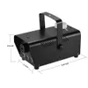 500w dj equipamento portátil LED Smoke Fog Machine Colorido Máquina coluna de fumaça com controle remoto sem fio para Stage Club Party Disco 0.5L