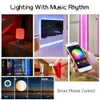 WIFI 5050 LED Paski RGB Inteligentne lekkie Taśmy Taśma Muzyczna Światła Zestaw z pilotem Adpterem