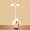 Mini Studium Wysokie Gadżet LED Lumen Readig Sypialnia Zasilany Bateryjnie Lampka biurkowa Lampa migotanie 4 LEDS Ochrona oczu Elastyczna
