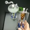 Bouilloire filtrante à quatre griffes sous un très grand crâne supérieur Bongs en verre Pipe à fumer Tuyaux d'eau Plate-forme pétrolière Bols en verre Brûlure d'huile