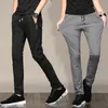 Men's Pants 2023 Men's Casual Summer Designer Solid Color Plus Size 38 Slim Stretch Men Fit Sweat Gray Blue Black