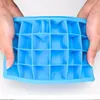 Ice Cube Mold Bar Köksartiklar 24 hål DIY Creative Small Square Shape Silicone Ice Tray Fruit Ice Cube Maker DH0562