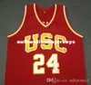 رخيصة مخصصة برايان سكالابرين وايت مامبا USC Trojans Trowbacks College Basketball Jersey Embroidery Tritched أي اسم و Numb269n