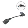 USB 3.0 Extension Cable A Male to Female Adapter Cable Angle Extension Extender Fast Transmission Left/Right/Up/Down