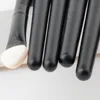 6 adet Makyaj Fırçalar Set Kaş Eyeliner Göz Farı Fırça Siyah Ahşap Saplı Kozmetik Araçları Ile Set