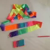 100pcs/lot Fast shipping professional 6M Dance Ribbons Gym Rhythmic Gymnastics Rod Art Ballet Twirling Sticks