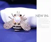 Novo Design Europa e América Homens e Mulheres Bee Pearl Broche Rhinestone Broche Hot Moda Liga Pin Acessórios Ocidentais