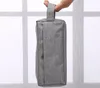 5pcs mujeres hombres PVC gris liso gran capacidad deporte cosmético bolsa al aire libre