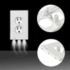 Plug Cover LED Night Light PIR Motion Sensor Safety Light Angel Wall Outlet Hallway Bedroom Bathroom Night Lamp